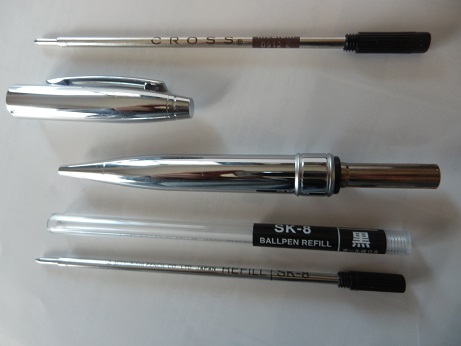 CROSS�{�[���y���ƌ݊����t�B��SK-8�����t���Ă݂�